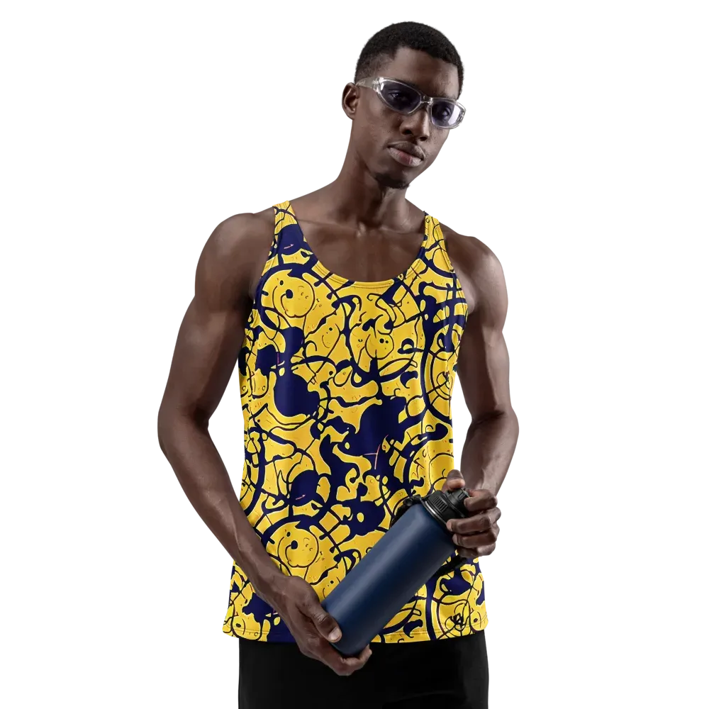Golden Oddity on Men's Tank Top — Front