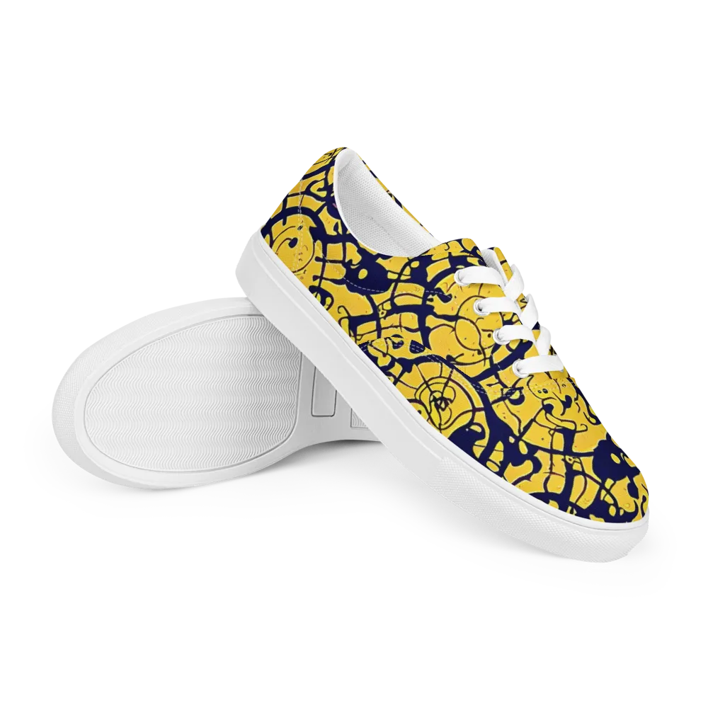 Golden Oddity on Men's Lace-Up Canvas Shoes — Right Front