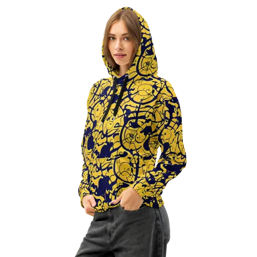 Golden Oddity on a Cotton Hoodie