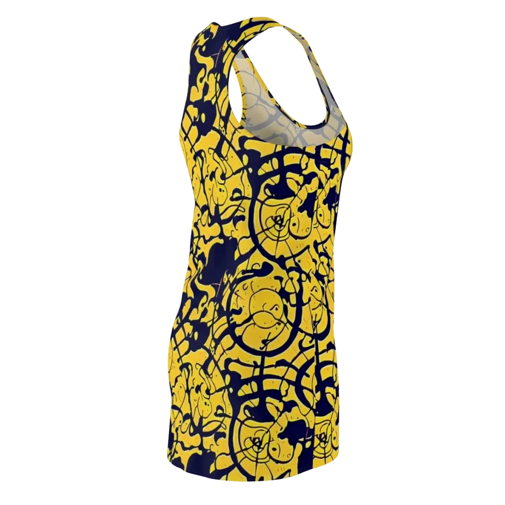 Golden Oddity on Racerback Dress — Back Side