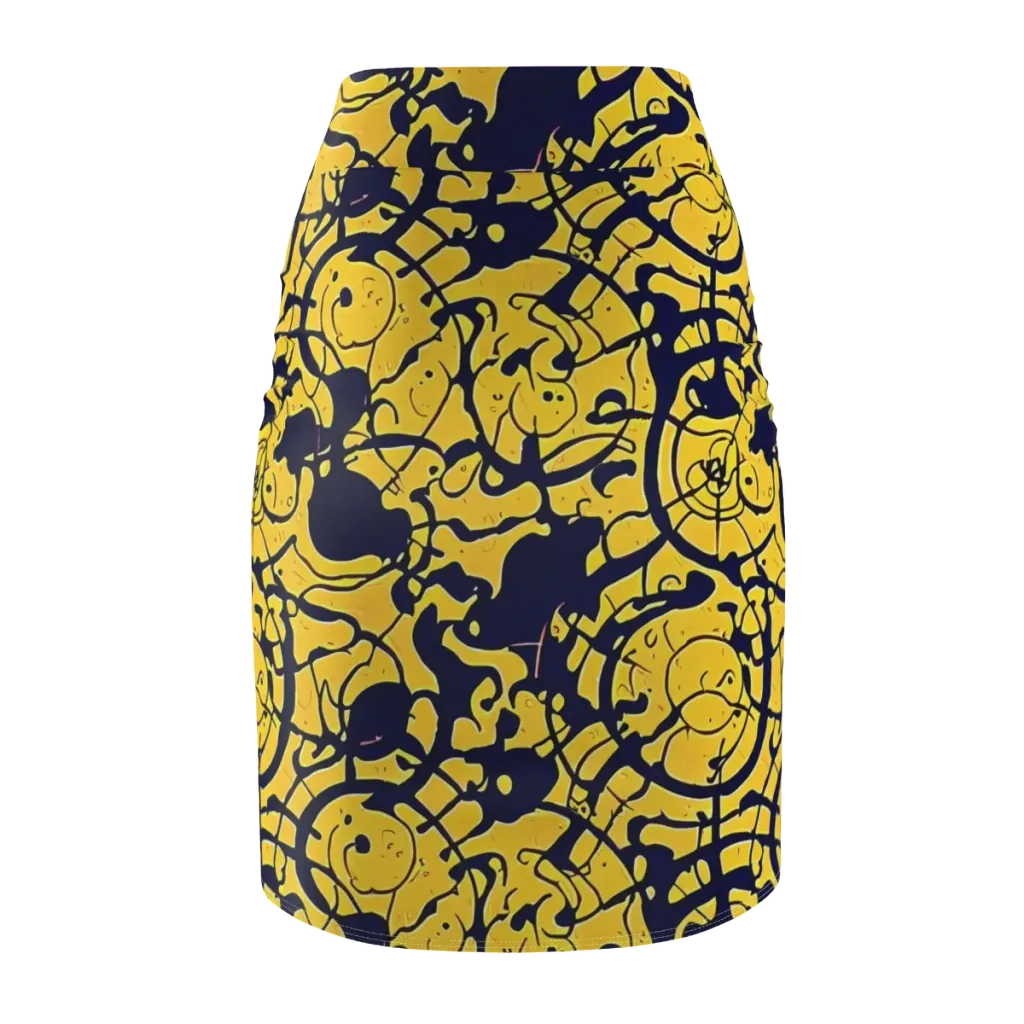 Golden Oddity on Pencil Skirt — Back