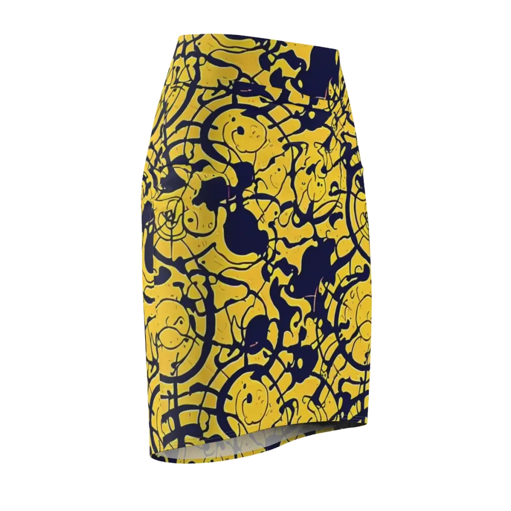 Golden Oddity on Pencil Skirt — Front Side