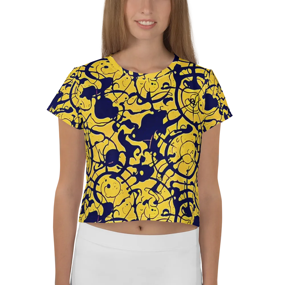 Golden Oddity on Crop Tee — Front