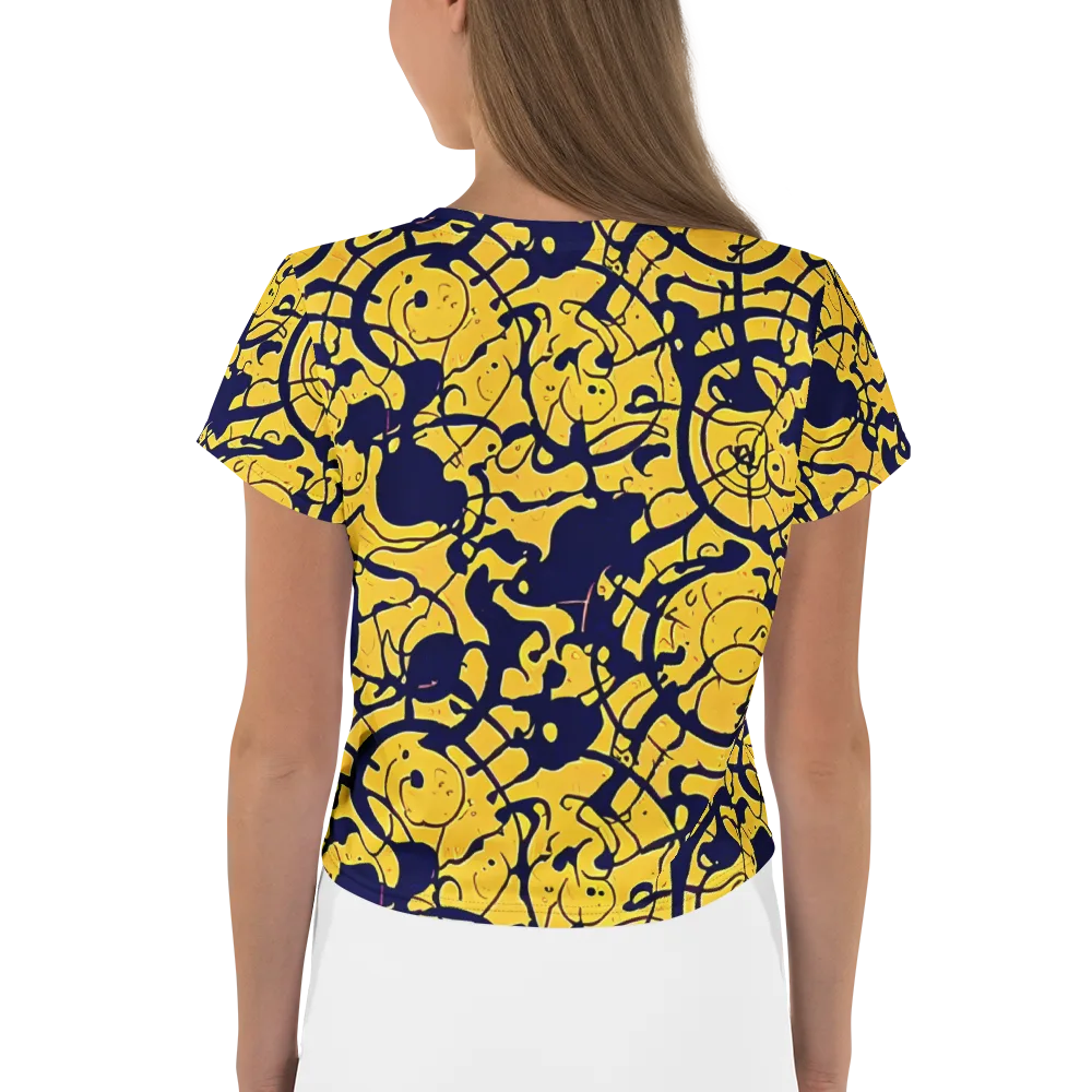 Golden Oddity on Crop Tee — Back