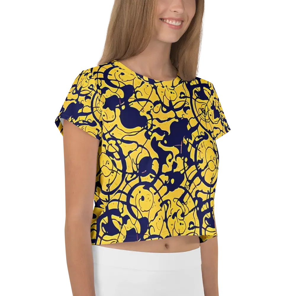 Golden Oddity on Crop Tee — Right