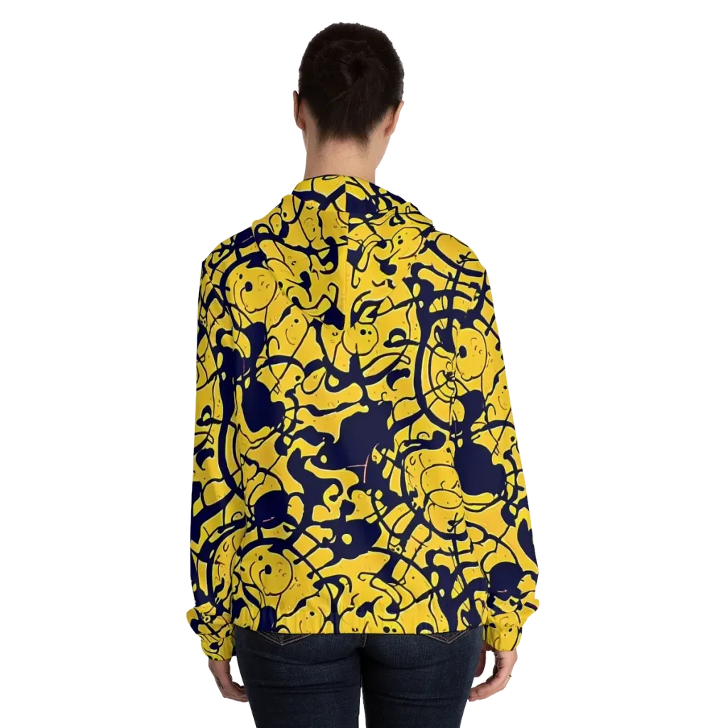 Golden Oddity on Women's Full-Zip Hoodie — Back On Person