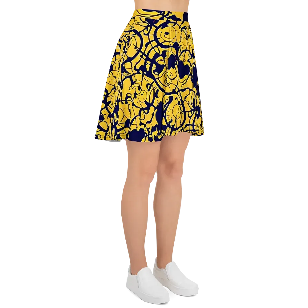 Golden Oddity on Skater Skirt — Right