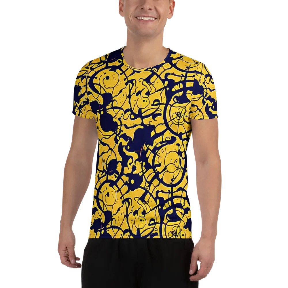 Golden Oddity on Men's Athletic T-Shirt — Front