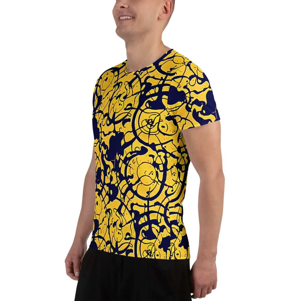 Golden Oddity on Men's Athletic T-Shirt — Left