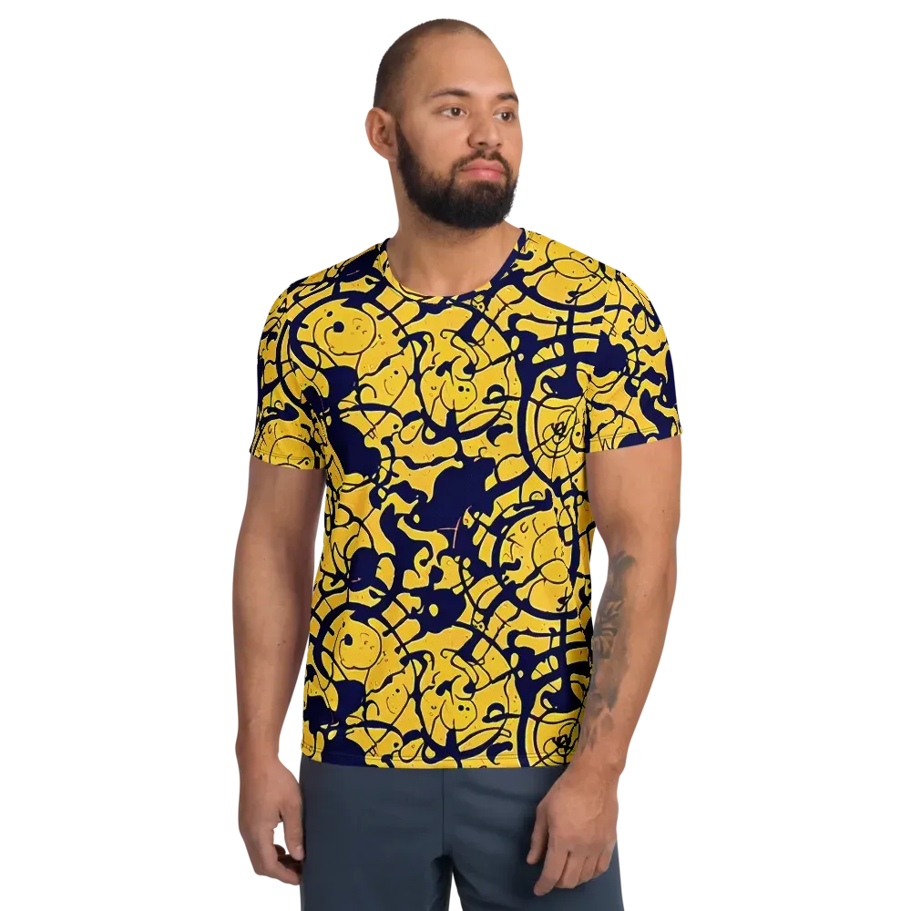 Golden Oddity on Men's Athletic T-Shirt — Front