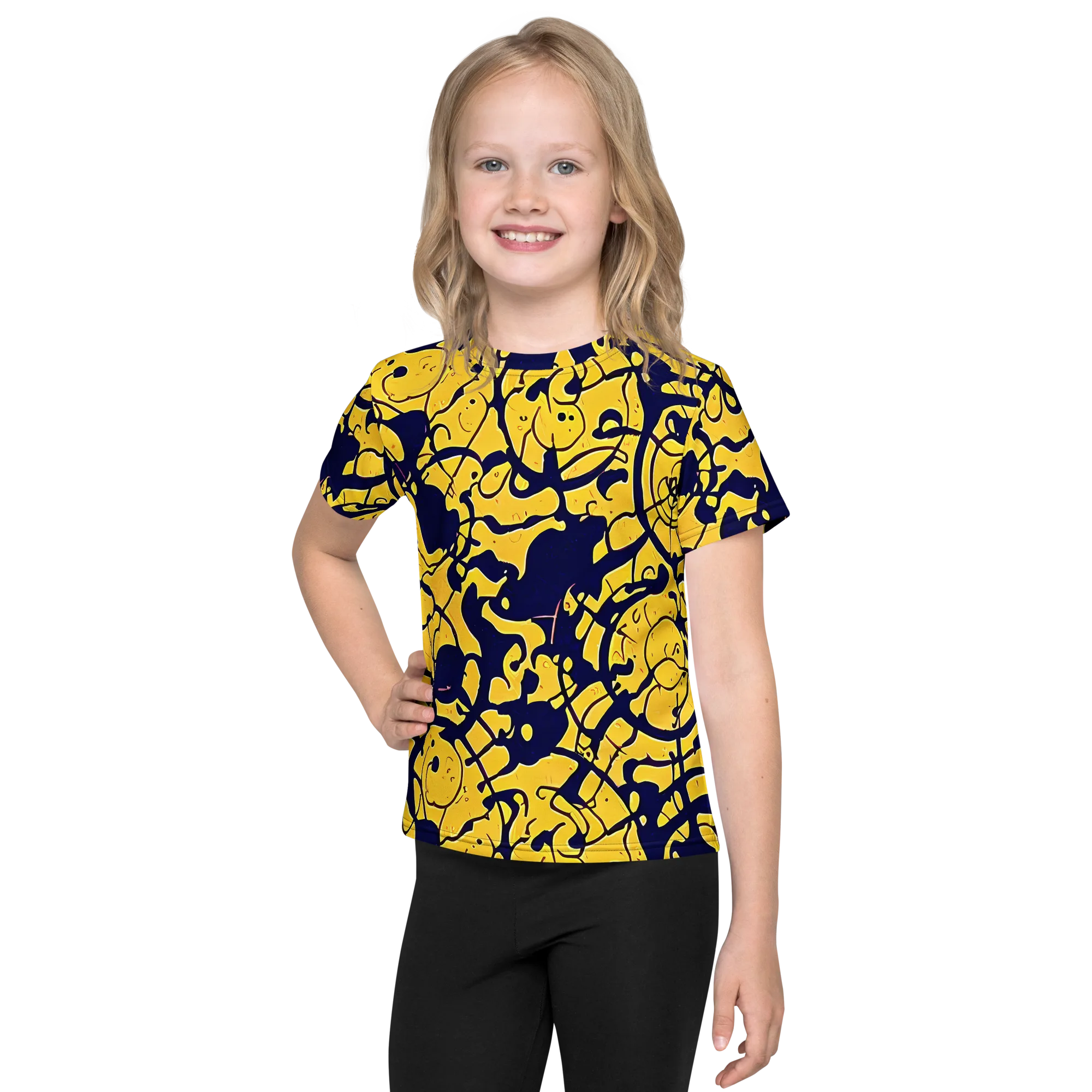 Golden Oddity on Kids Crew Neck T-Shirt — Front