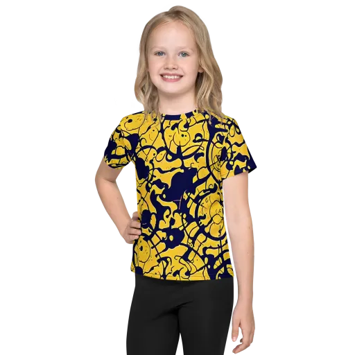 Golden Oddity on a Kids Crew Neck T-Shirt