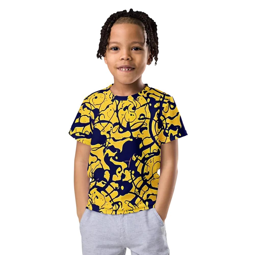 Golden Oddity on Kids Crew Neck T-Shirt — Front