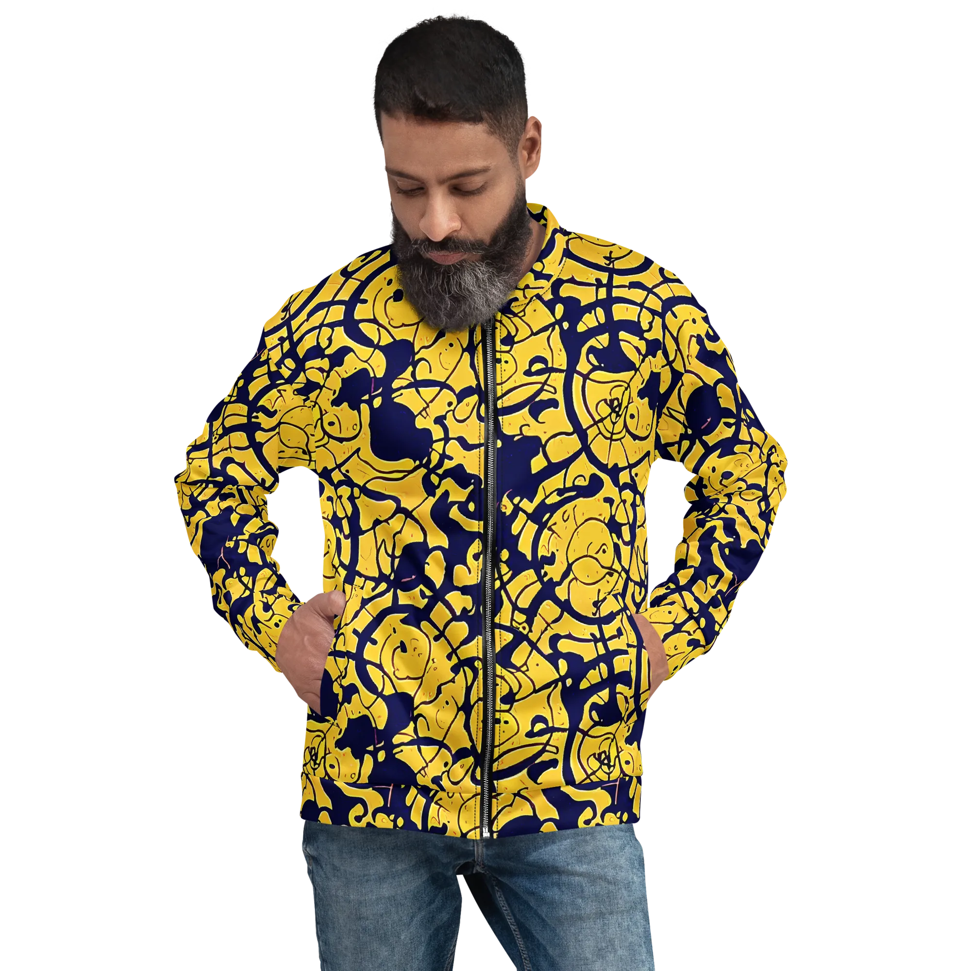 Golden Oddity on Bomber Jacket — Front