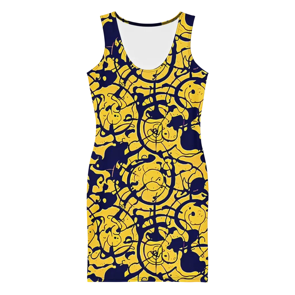 Golden Oddity on Bodycon Dress — Front
