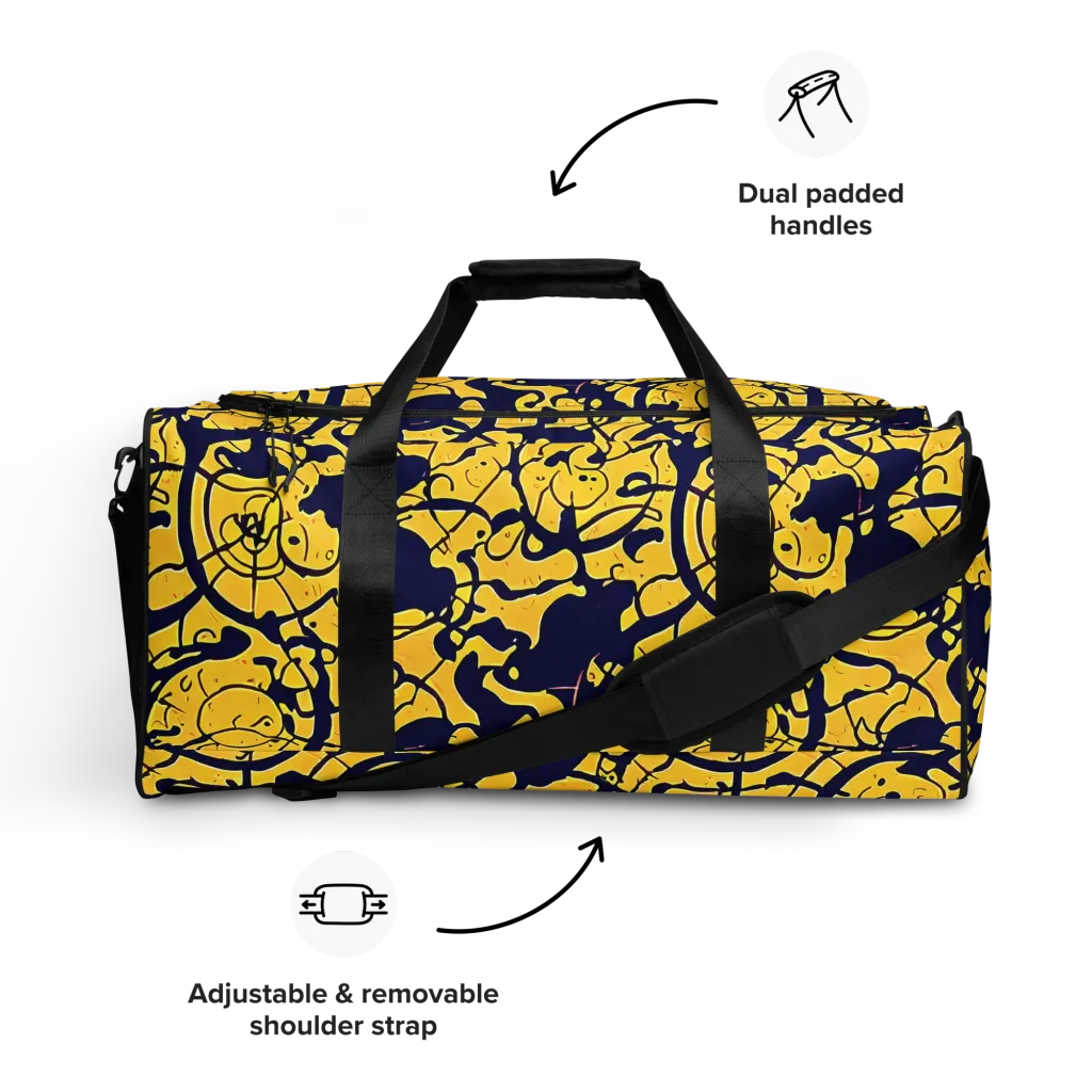 Golden Oddity on Duffle Bag — Front