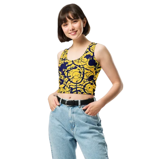 Golden Oddity on a Crop Top