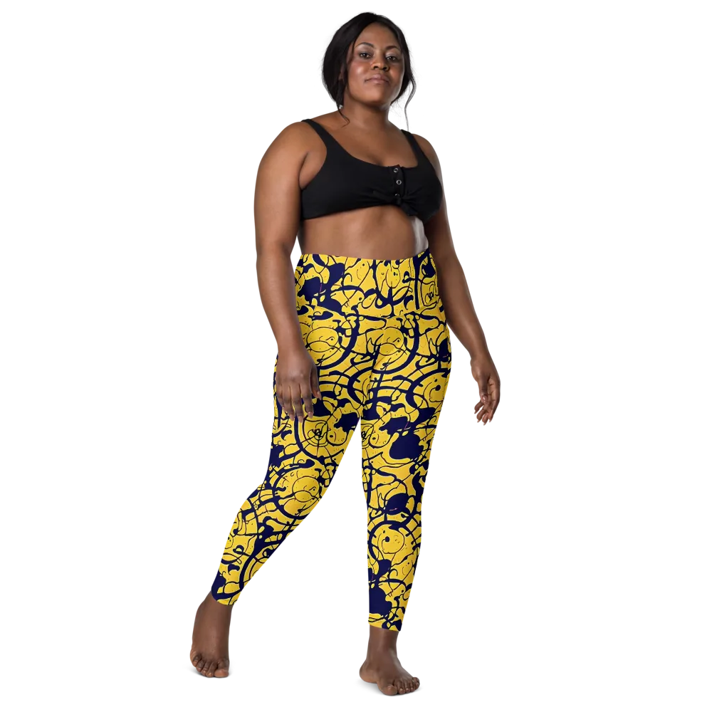 Golden Oddity on Leggings with Pockets — Front