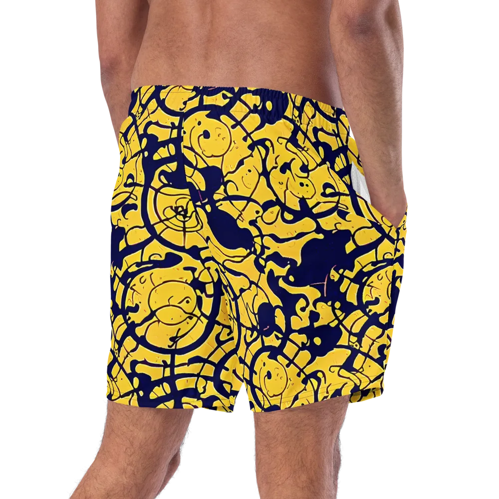 Golden Oddity on Swim Trunks — Right Back