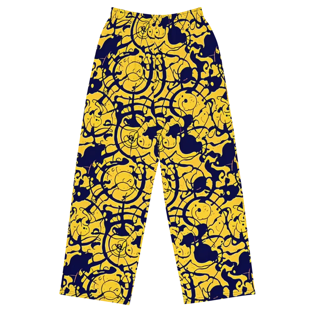 Golden Oddity on Wide-Leg Pants — Front