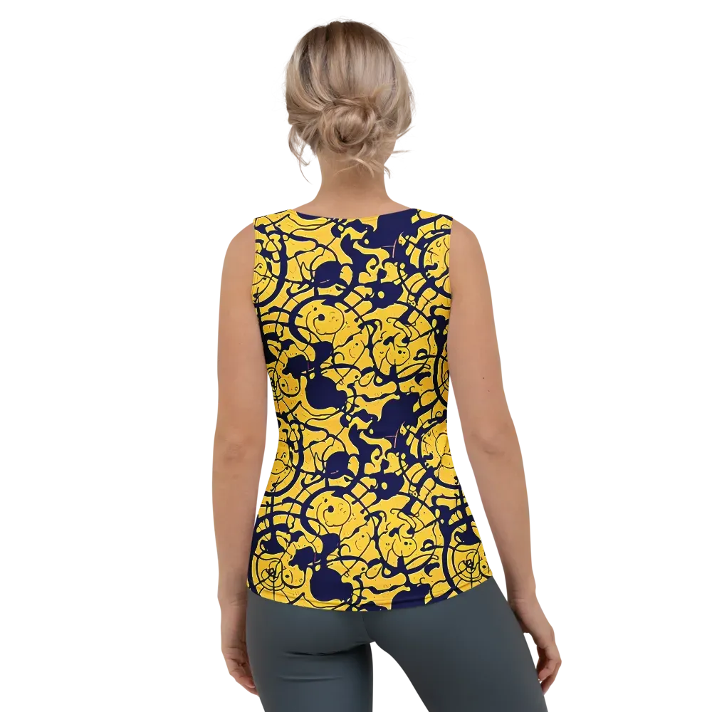Golden Oddity on Women's Tank Top — Back