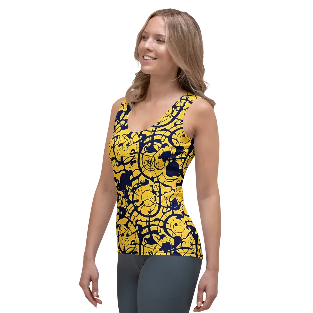 Golden Oddity on Women's Tank Top — Left Front