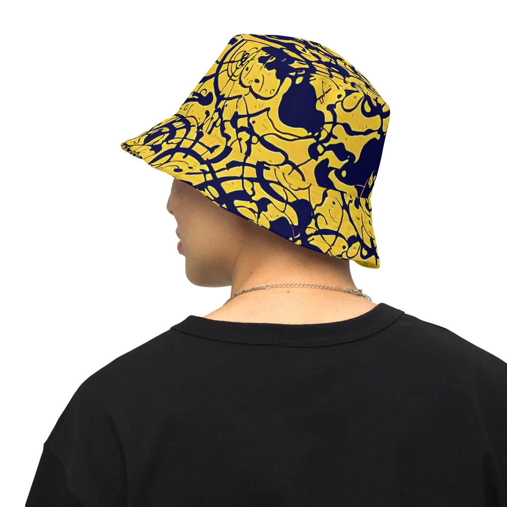 Golden Oddity on Reversible Bucket Hat — Back Inside