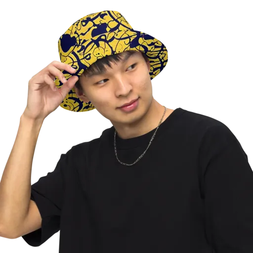 Golden Oddity on a Reversible Bucket Hat
