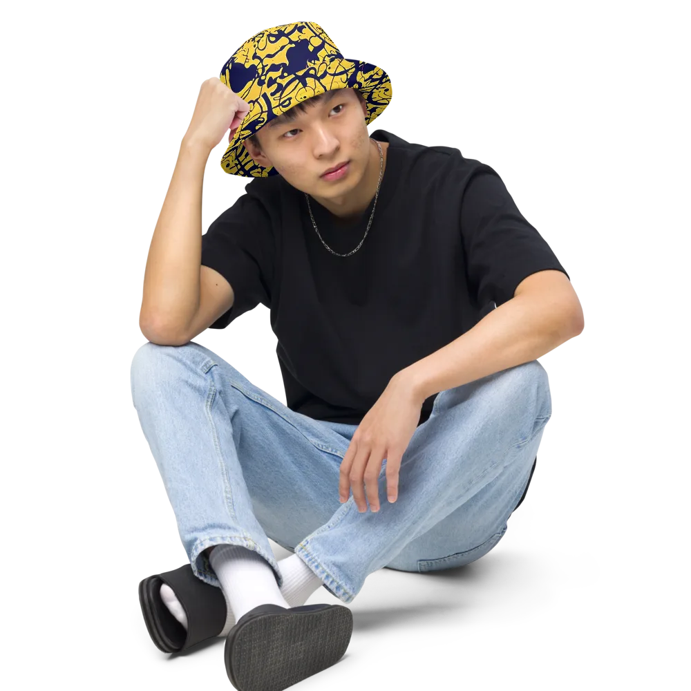 Golden Oddity on Reversible Bucket Hat — Front 2 Inside