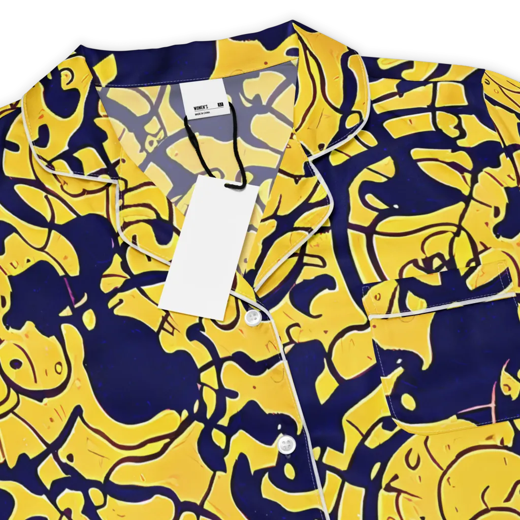 Golden Oddity on Women's Short Sleeve Pajama Top — Product details