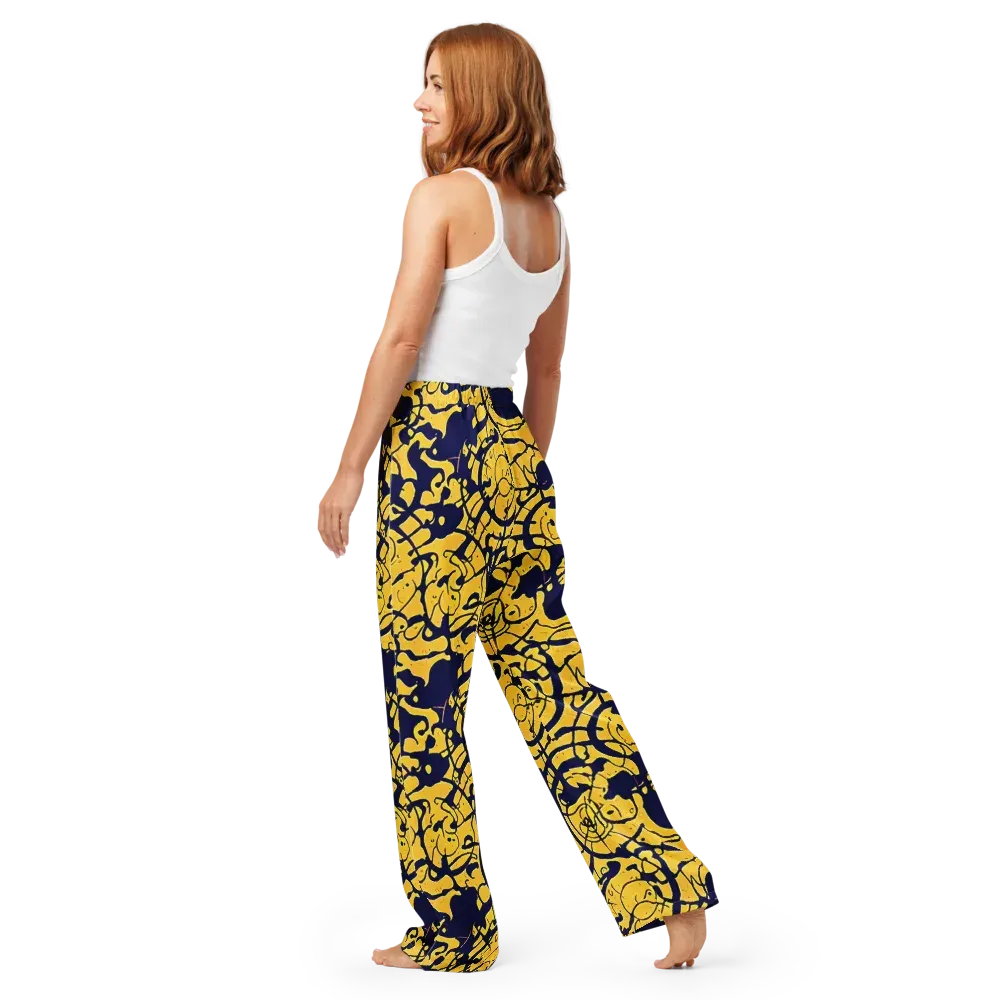 Golden Oddity on Women's Pajama Pants — Back