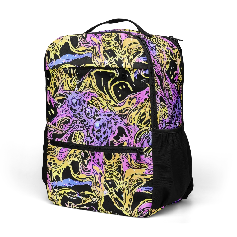 Black Orchid Riot on Utility Backpack — Left Front