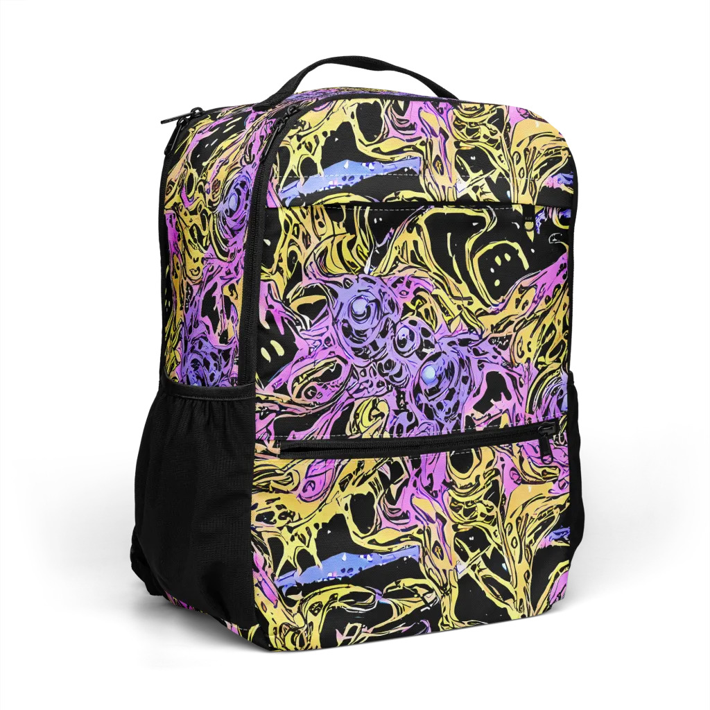 Black Orchid Riot on Utility Backpack — Right Front
