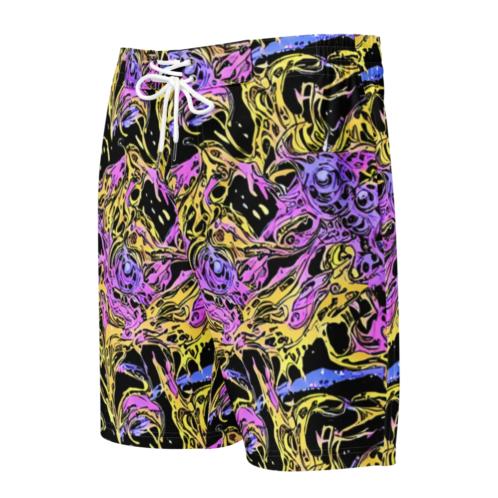 Black Orchid Riot on Men's Board Shorts — Front