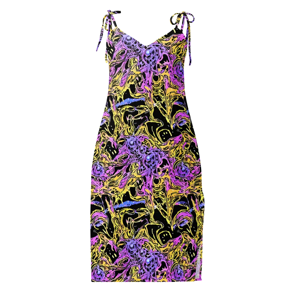 Black Orchid Riot on Slip Dress — Front