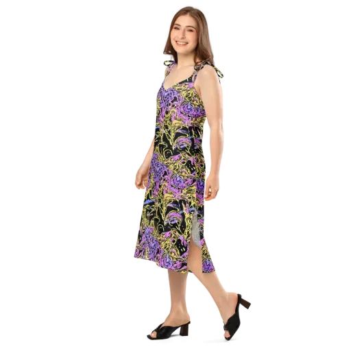 Black Orchid Riot on a Slip Dress