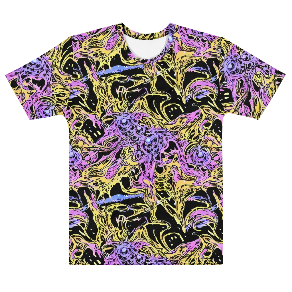 Black Orchid Riot on Men's Cotton Crew Neck T-Shirt — Front