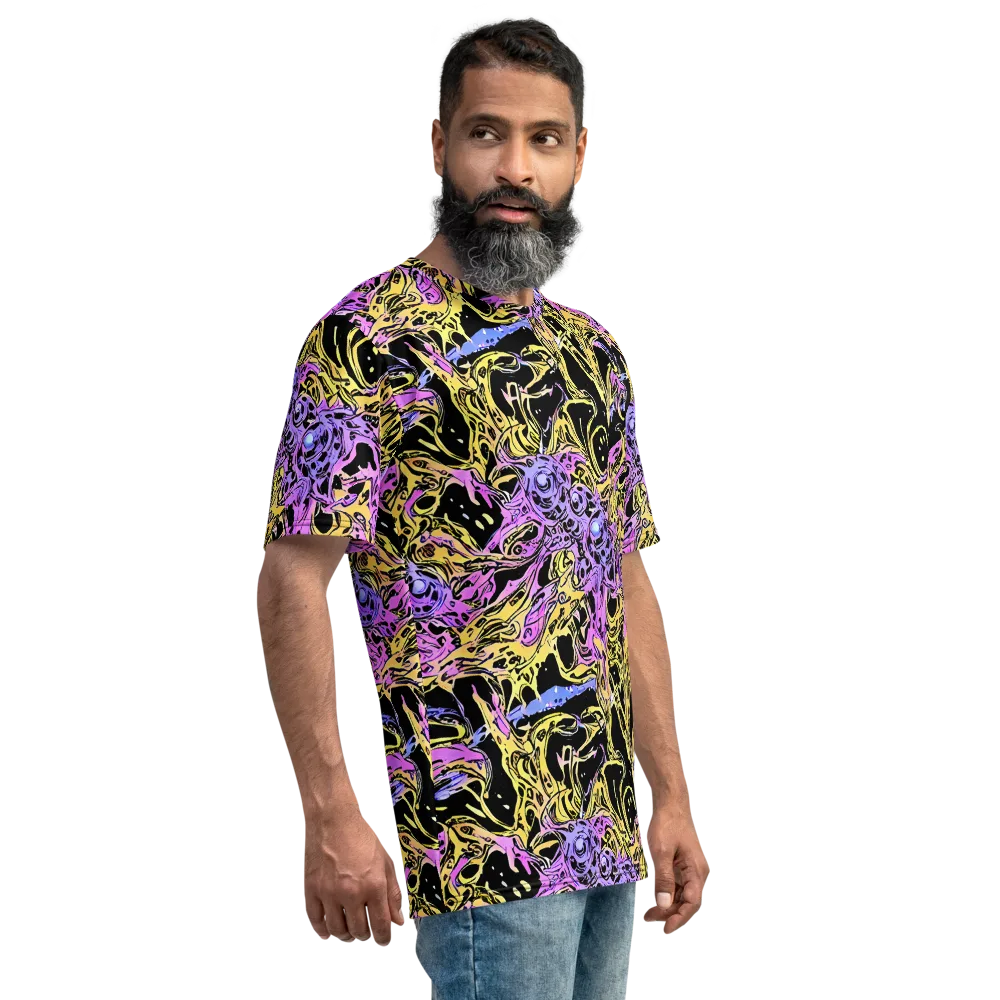Black Orchid Riot on Men's Crew Neck T-Shirt — Right
