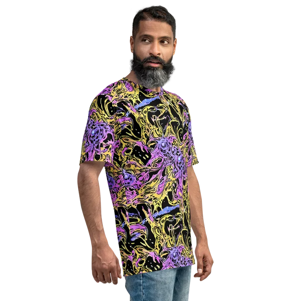 Black Orchid Riot on Men's Crew Neck T-Shirt — Right