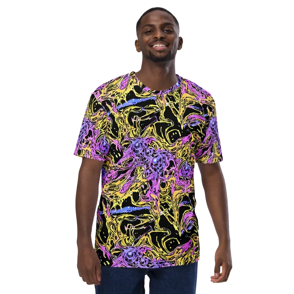 Black Orchid Riot on Men's Crew Neck T-Shirt — Front