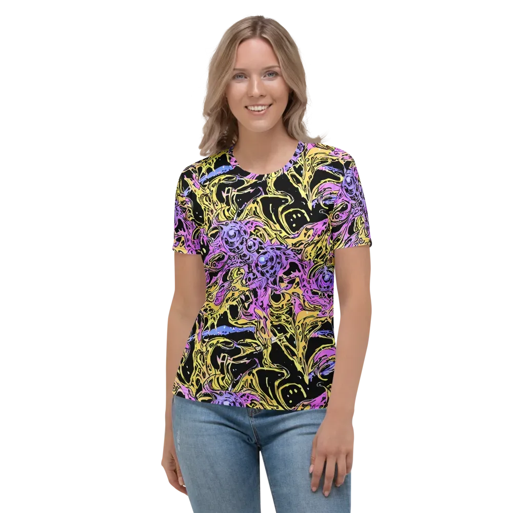 Black Orchid Riot on Women's Crew Neck T-Shirt — Front