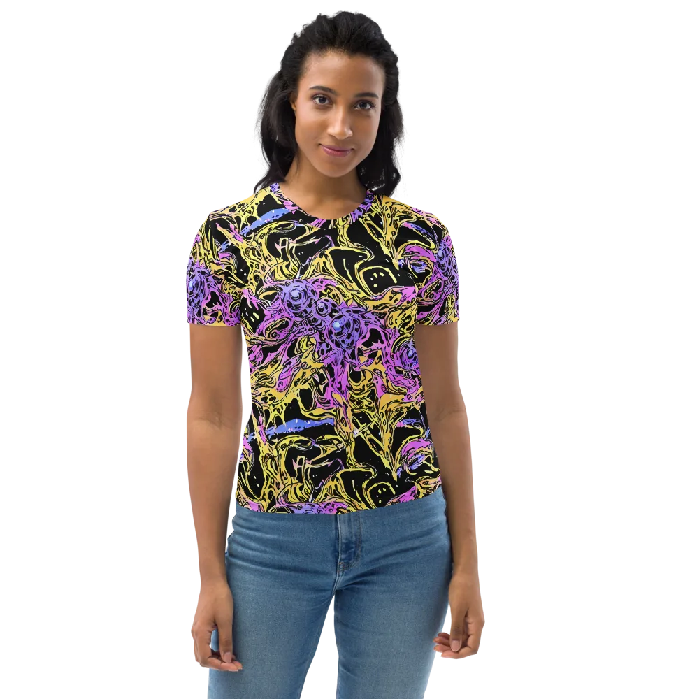 Black Orchid Riot on Women's Crew Neck T-Shirt — Front