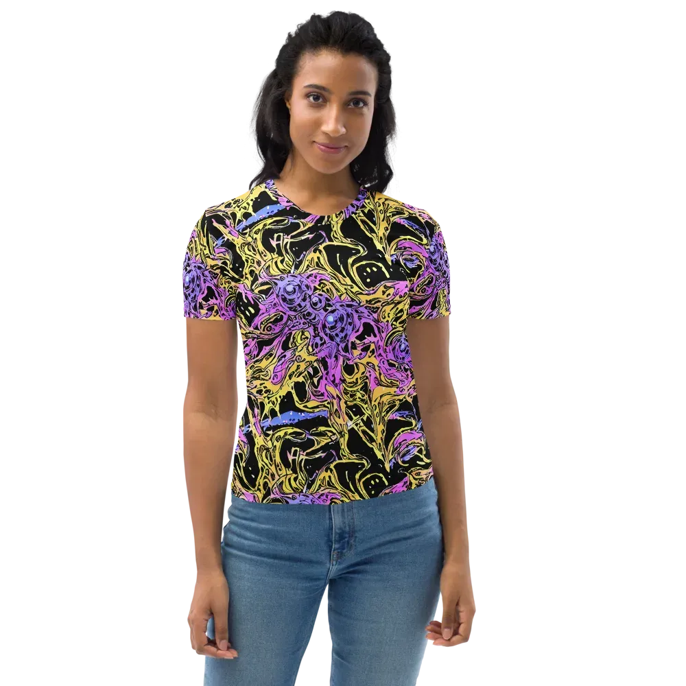 Black Orchid Riot on Women's Crew Neck T-Shirt — Front