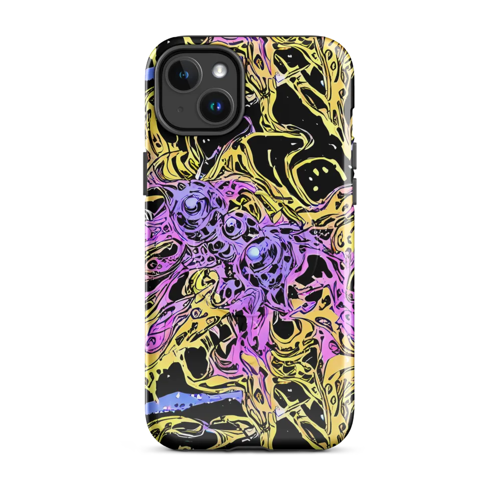 Black Orchid Riot on MagSafe Tough Case for iPhone® — Front