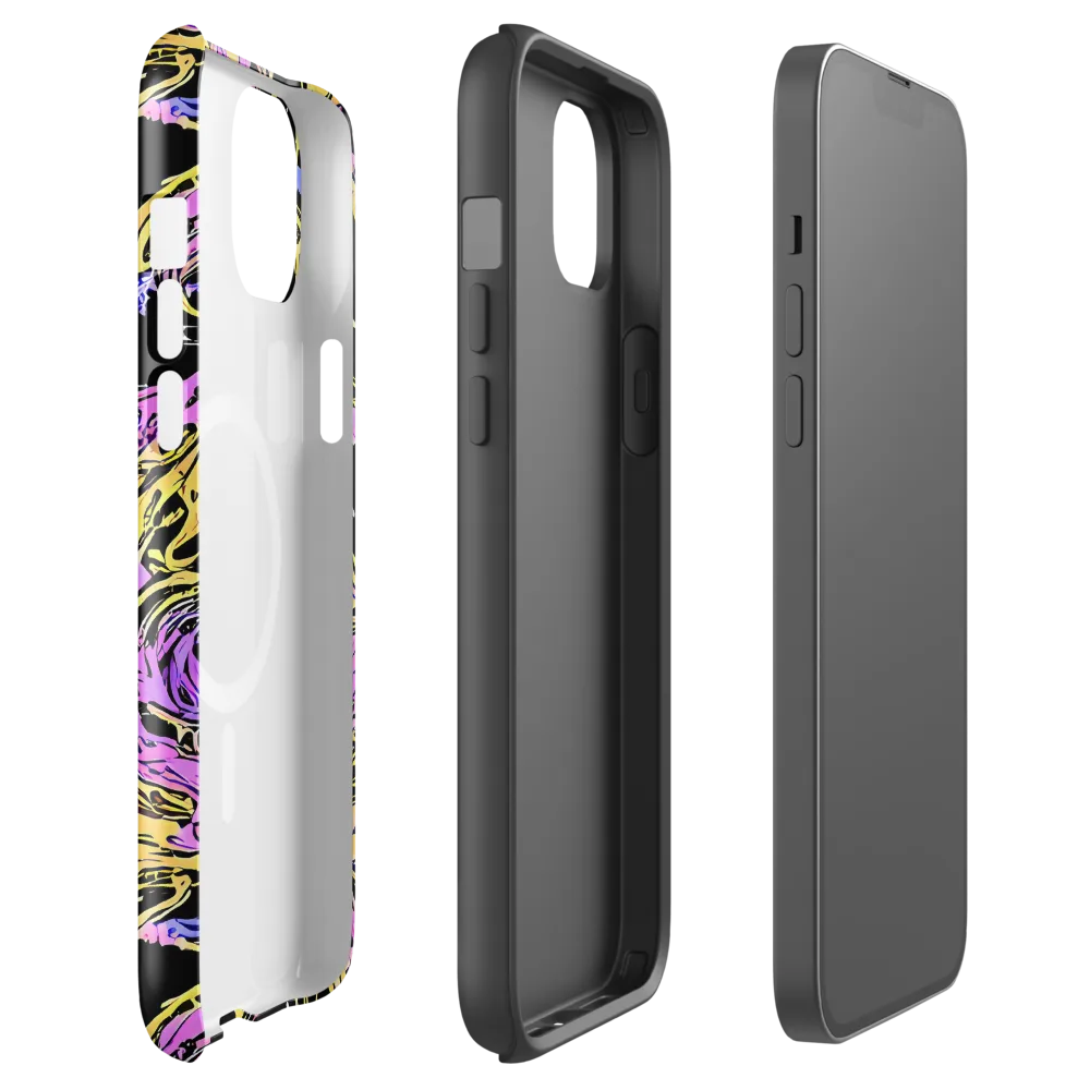 Black Orchid Riot on MagSafe Tough Case for iPhone® — Front