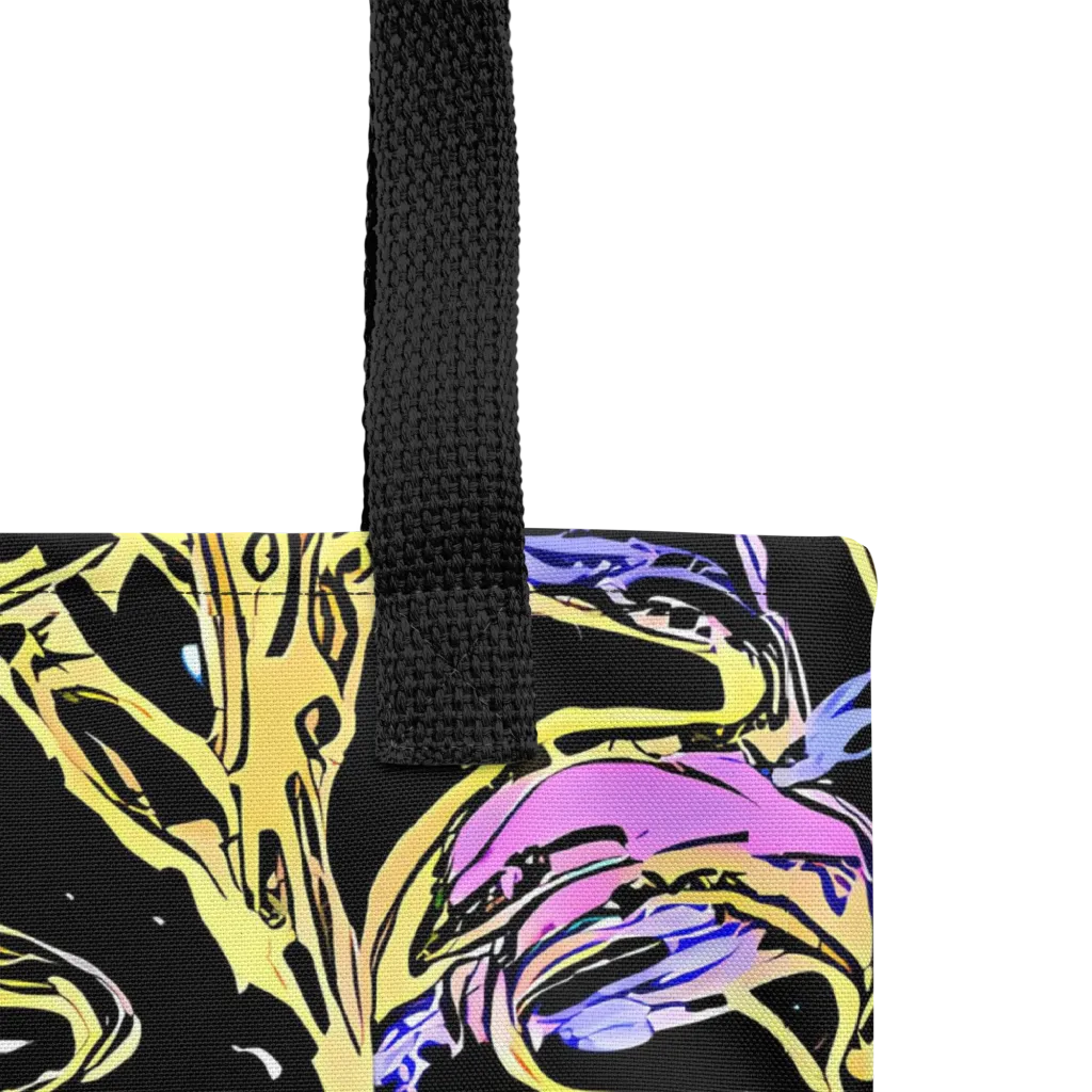 Black Orchid Riot on Tote Bag — Product details