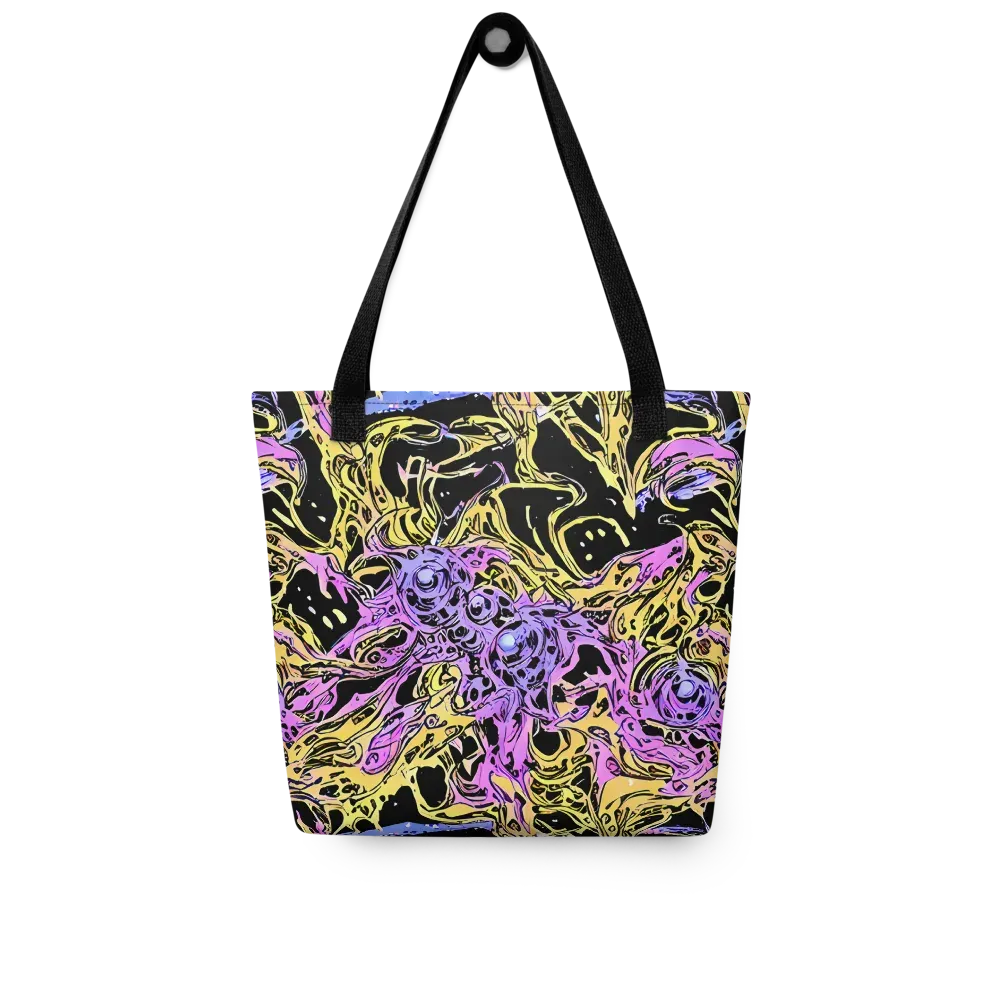 Black Orchid Riot on Tote Bag — Front