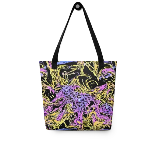 Black Orchid Riot on a Tote Bag