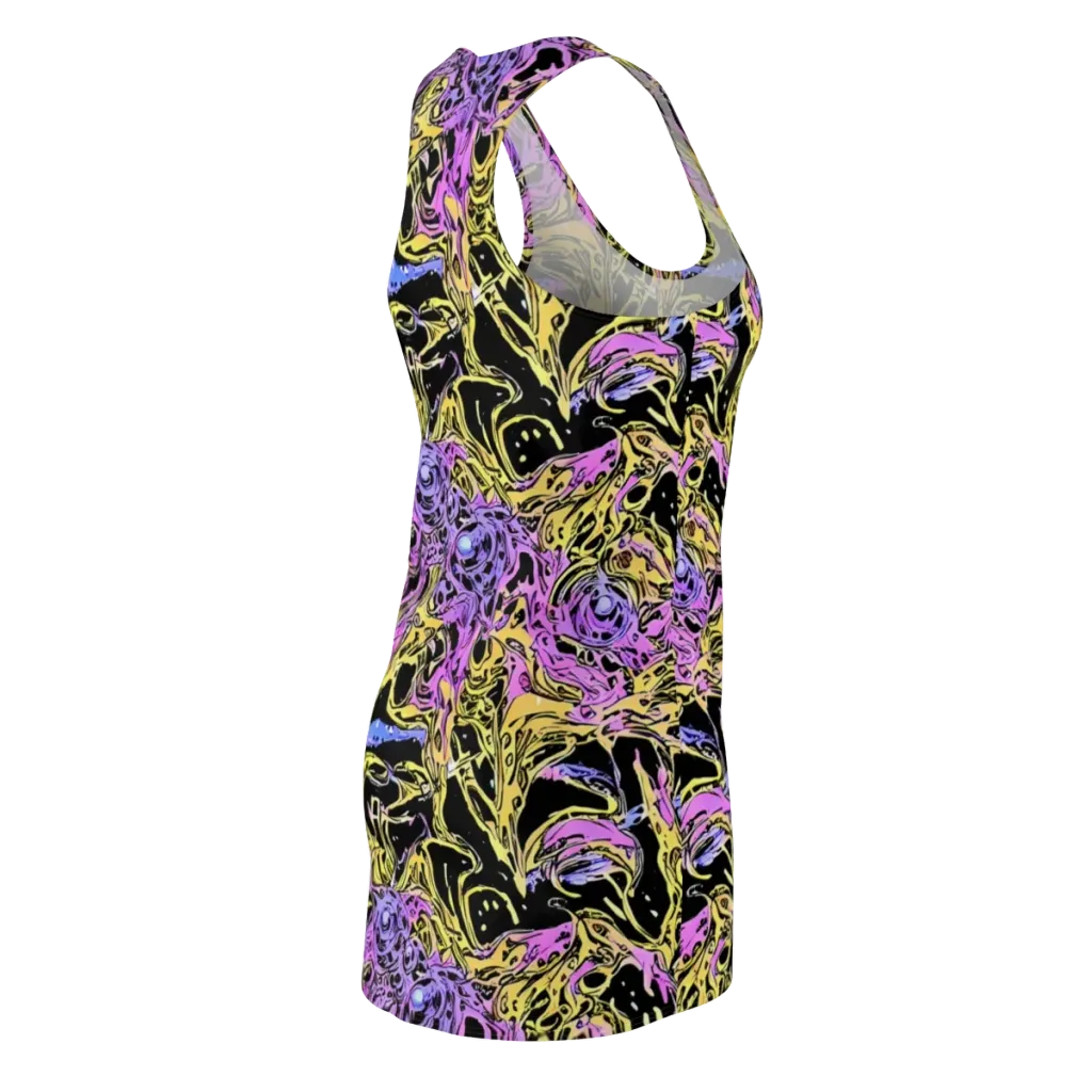 Black Orchid Riot on Racerback Dress — Back Side
