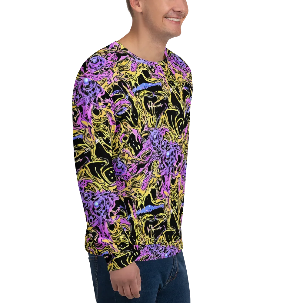Black Orchid Riot on Sweatshirt — Right Front